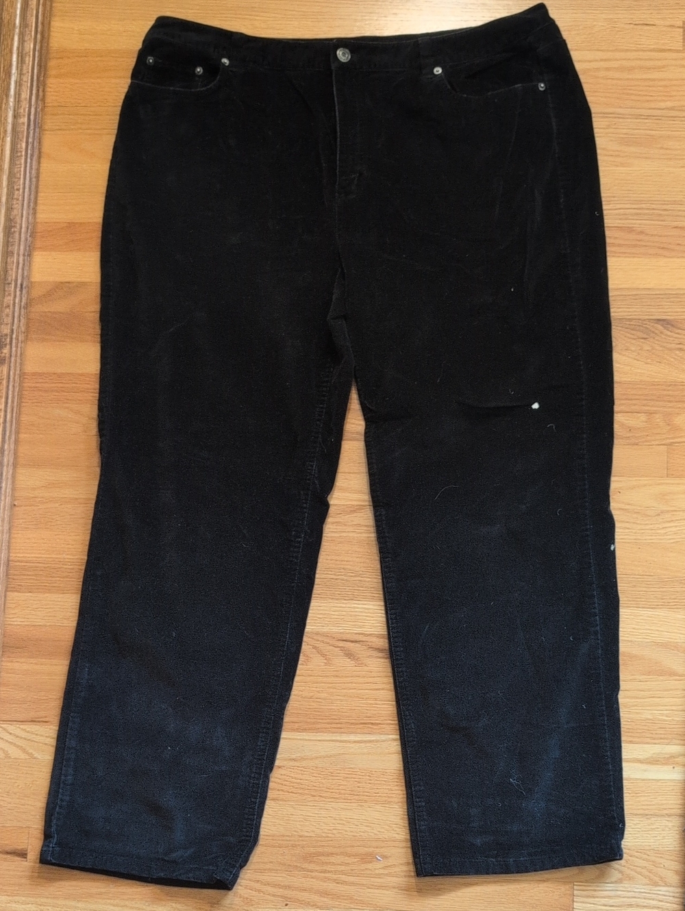 Talbots Black Brushed Velour Women’s Pants